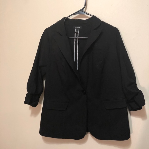 🧥Torrid Black Twill Blazer🧥 - Picture 2 of 6